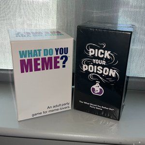 Card Games (What Do You Meme? & Pick Your Poison)